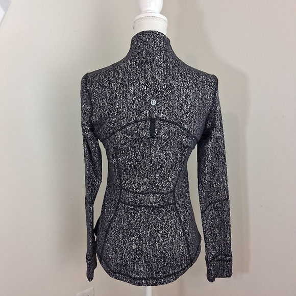 Lululemon Define Jacket Luon Suited Jacquard Black and White Size 8 - Picture 3 of 9